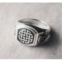 Кольцо "Кельтский узел защиты"